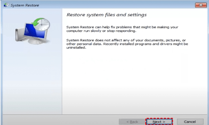 Ejecute la restauración del sistema con el símbolo del sistema para reparar Windows 10